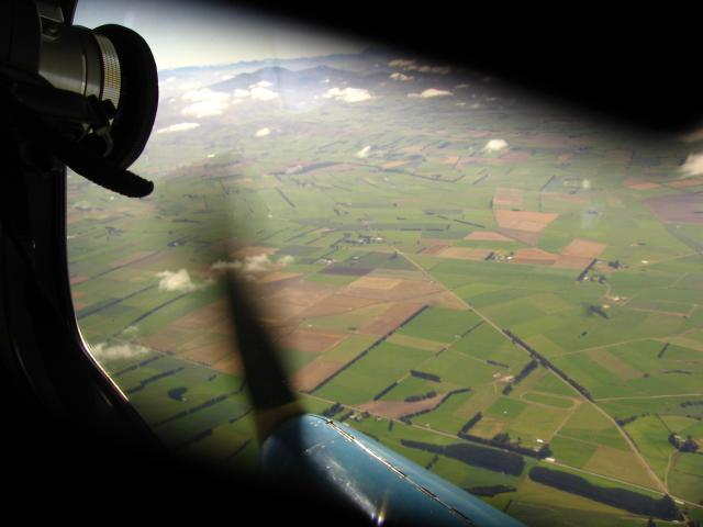 View from the DH Dragonfly during the test flight above Mandeville