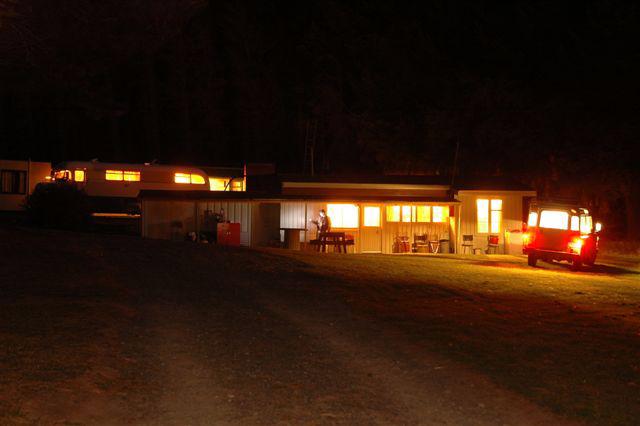 The Base Camp at night